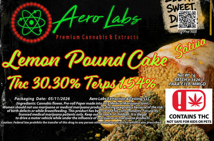 Aero Labs Lemon Pound Cake
