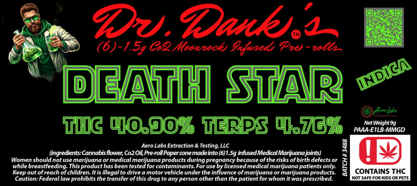 Dr. Dank's 1.5g Infused Preroll Death Star