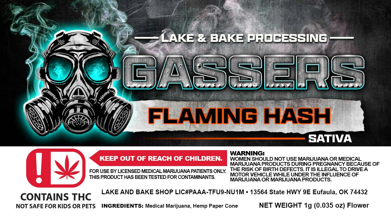 Gassers 1g Preroll Flaming Hash