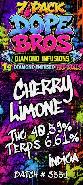 Dope Bro's Diamond Infused 7pk PR Cherry Limone