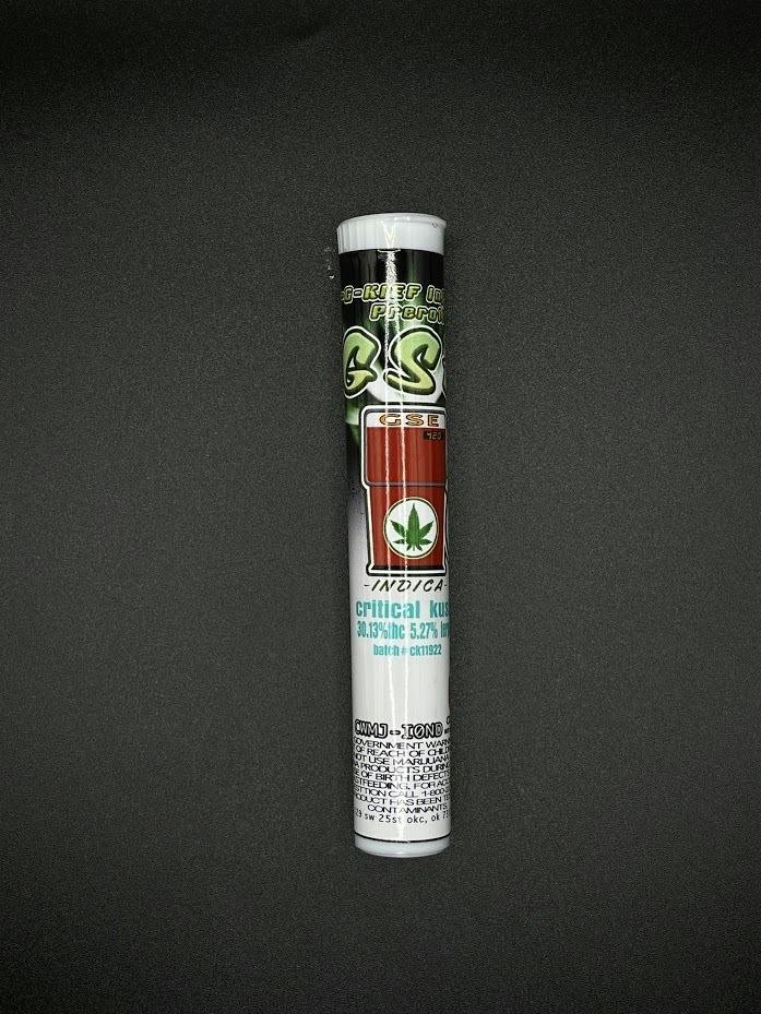 GSE 1g Kief Infused Preroll Critical Kush