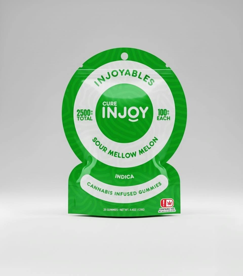Injoy Gummies 2500mg Sour Mellow Melon