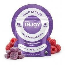 Injoy Gummies 2500mg Blue Razz Rush