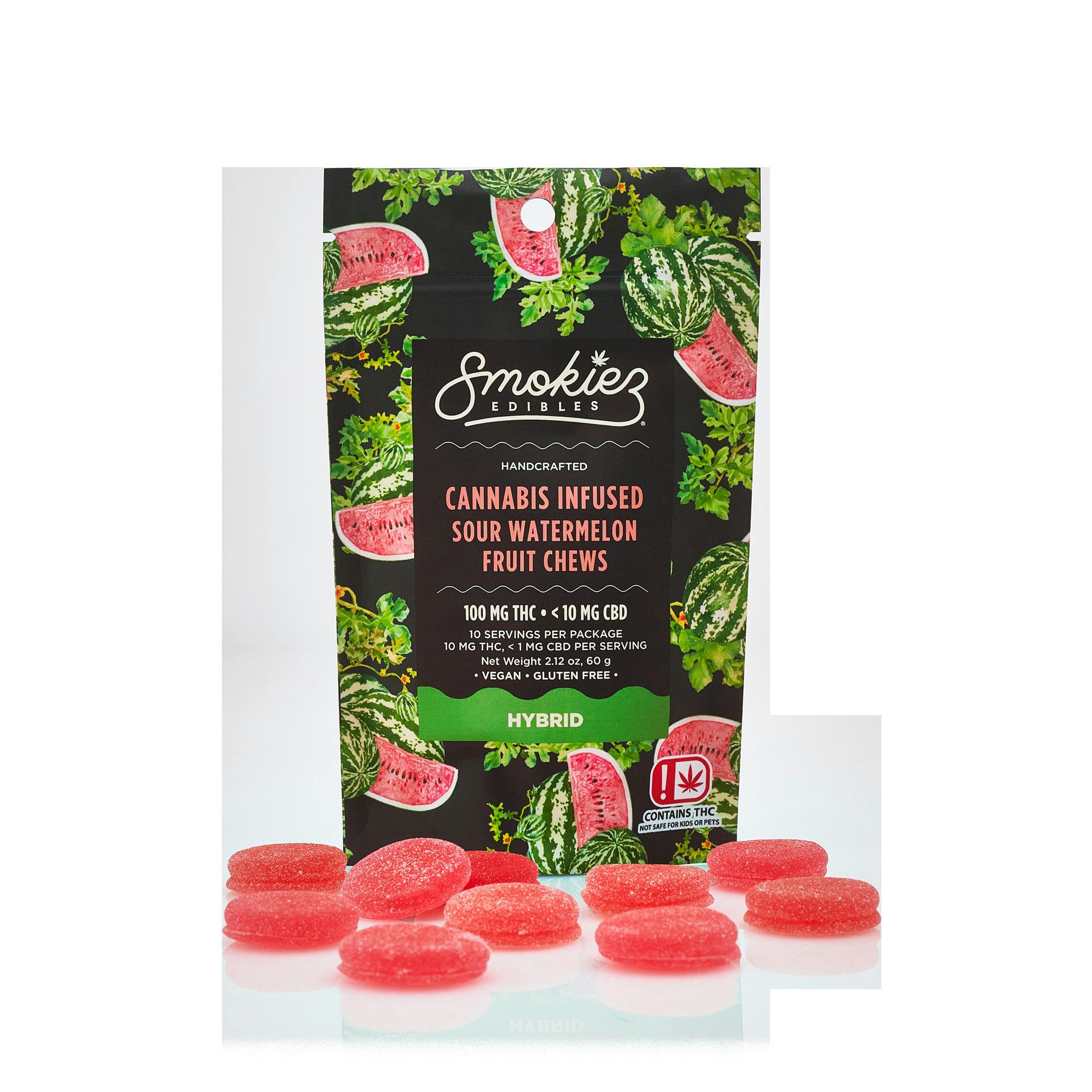 Smokiez 100mg Gummies Sour Watermelon
