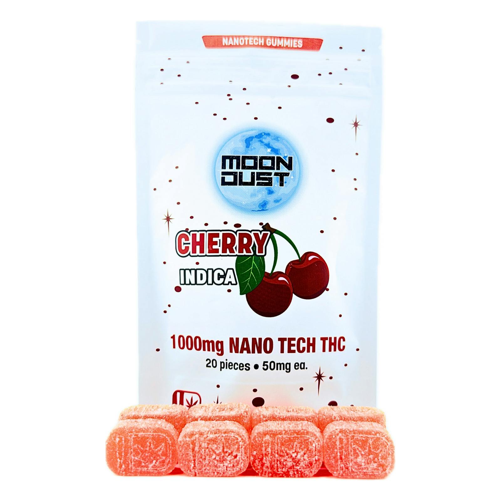 Moon Dust | Cherry Nano Gummies | 1000mg | 20ct | 50mg/ea