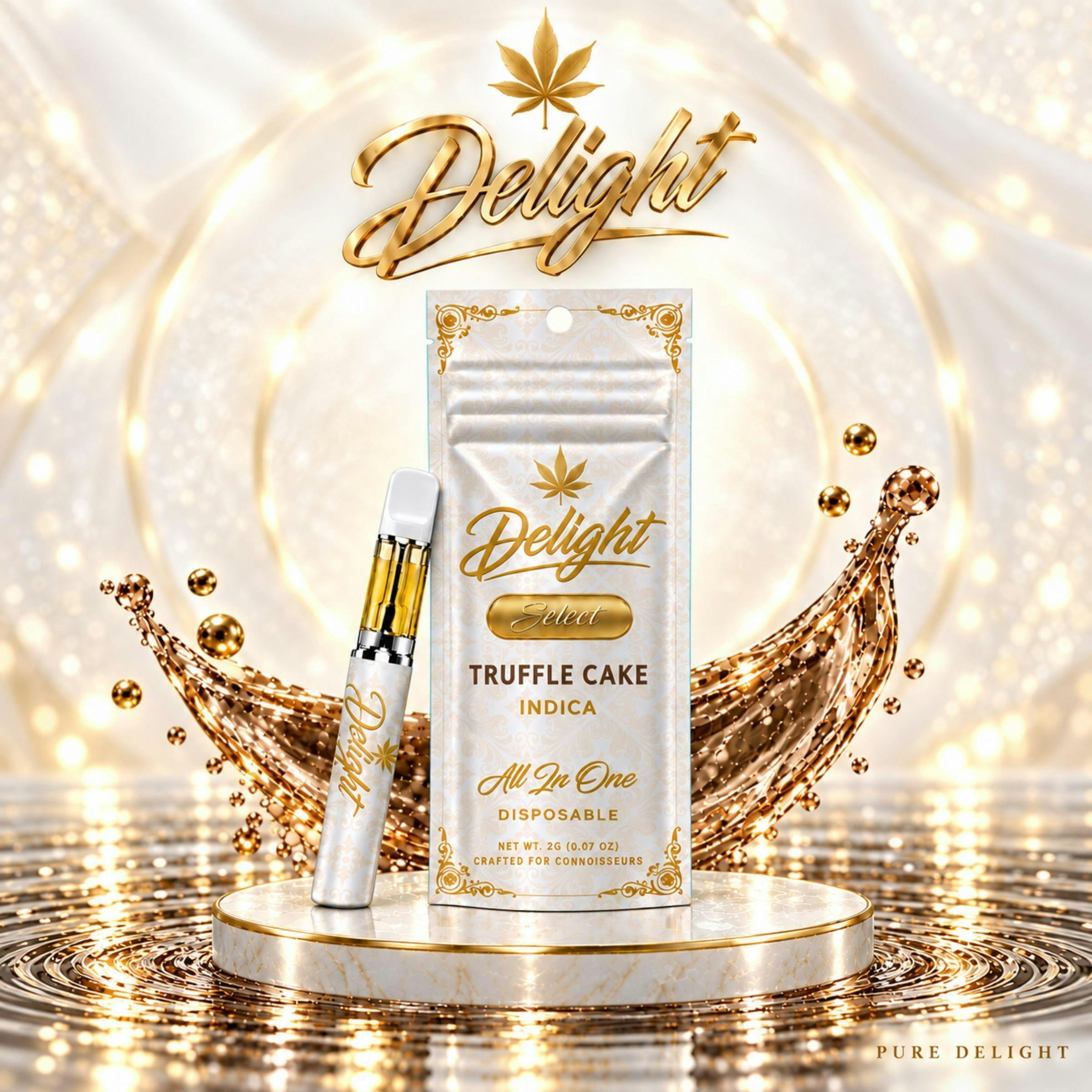Delight 2g Disposable Truffle Cake