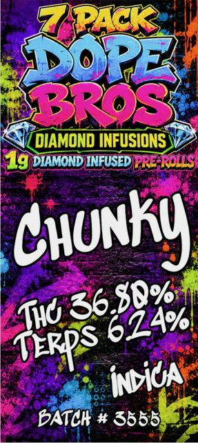 Dope Bro's Diamond Infused 7pk PR Chunky