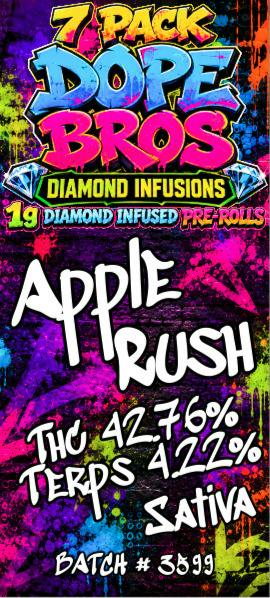 Dope Bro's Diamond Infused 7pk PR Apple Rush