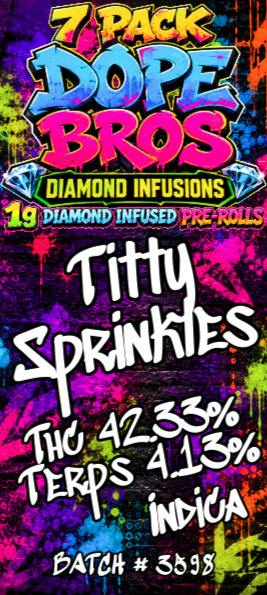 Dope Bro's Diamond Infused 7pk PR Titty Sprinkles