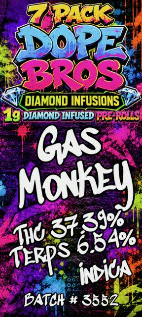 Dope Bro's Diamond Infused 7pk PR Gas Monkey