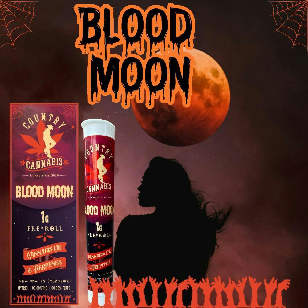 Country Cannabis 1g Infused Preroll Blood Moon