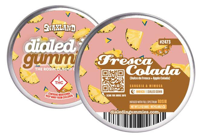 Dialed In x Snaxland (Collab) - Fresca Colada (I) - Rosin Gummies - 100mg