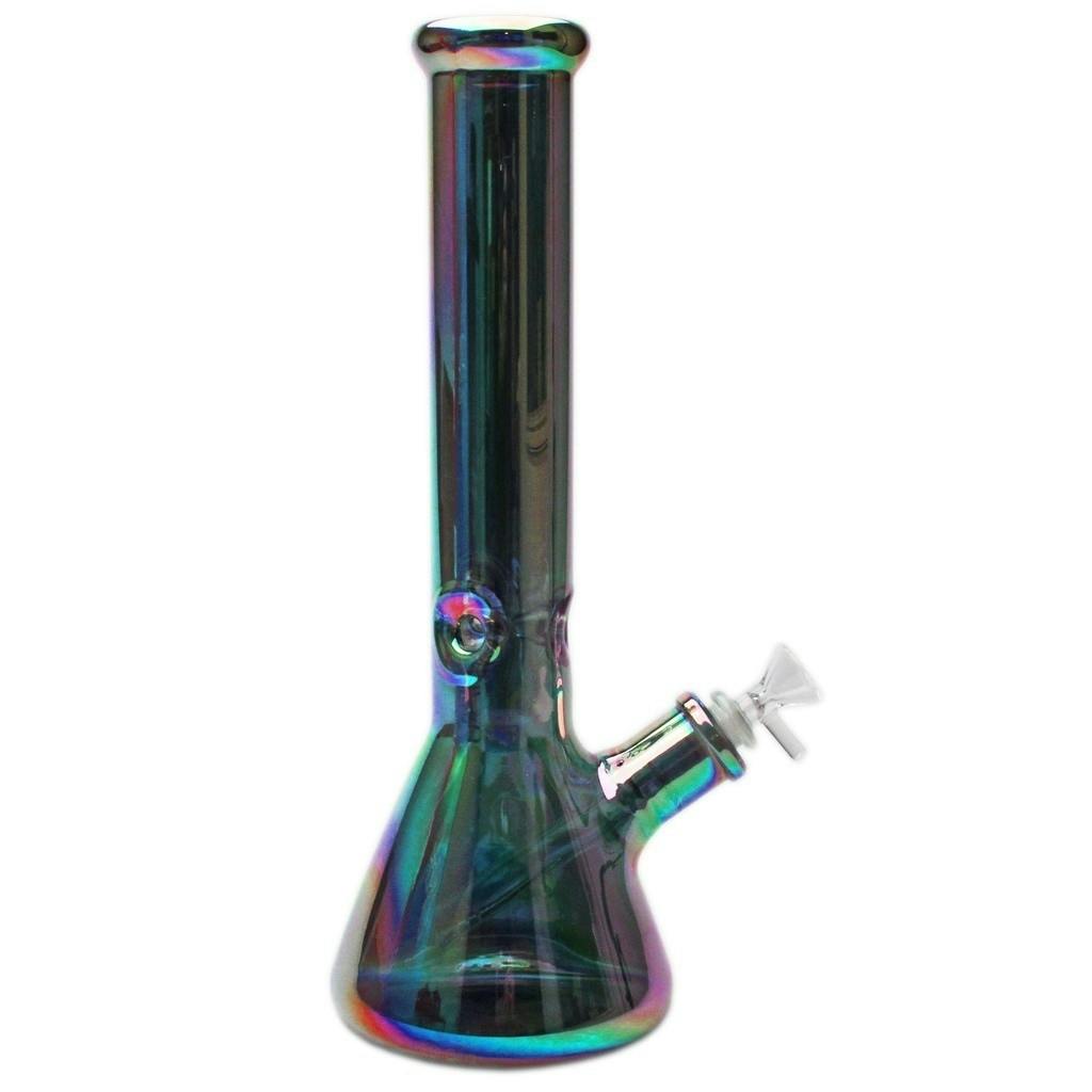 Karma - 14" Glass Bong - Platinum Rainbow