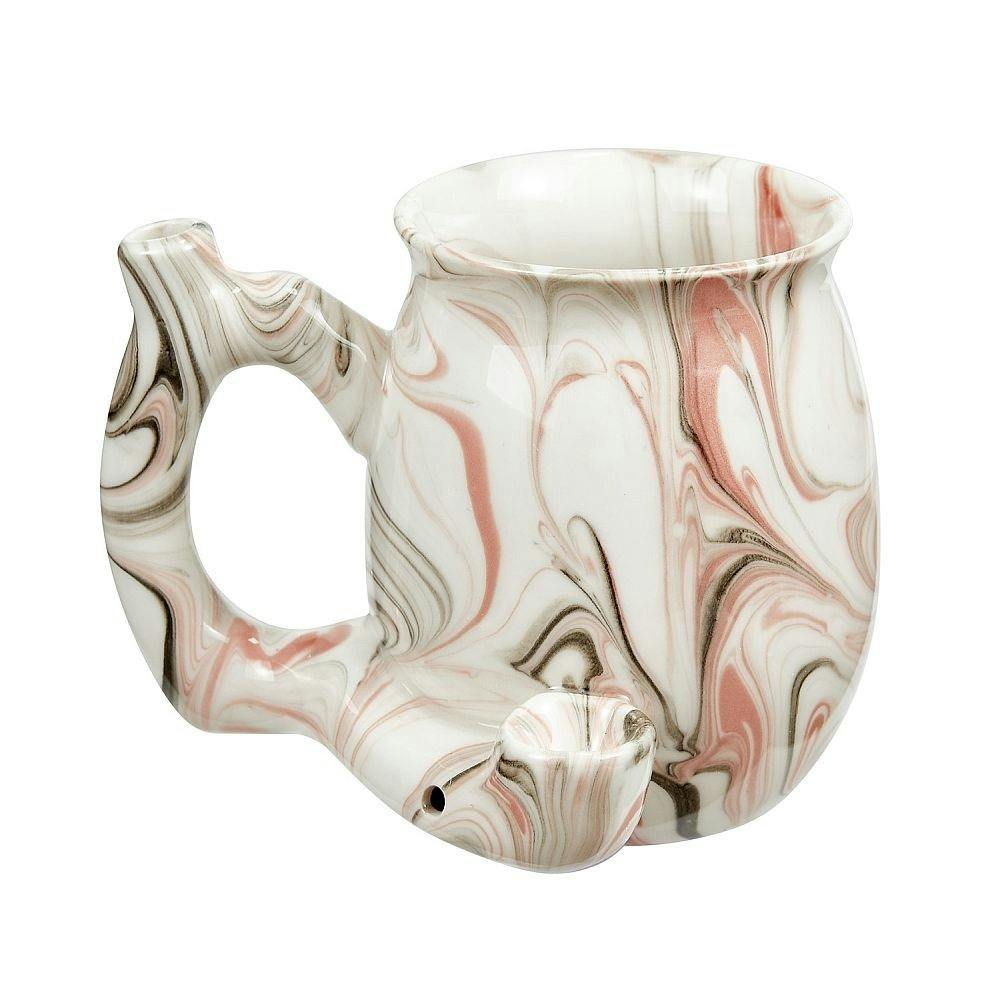Ceramic Pipe - Roast and Toast Mug Pipe Marble Pink