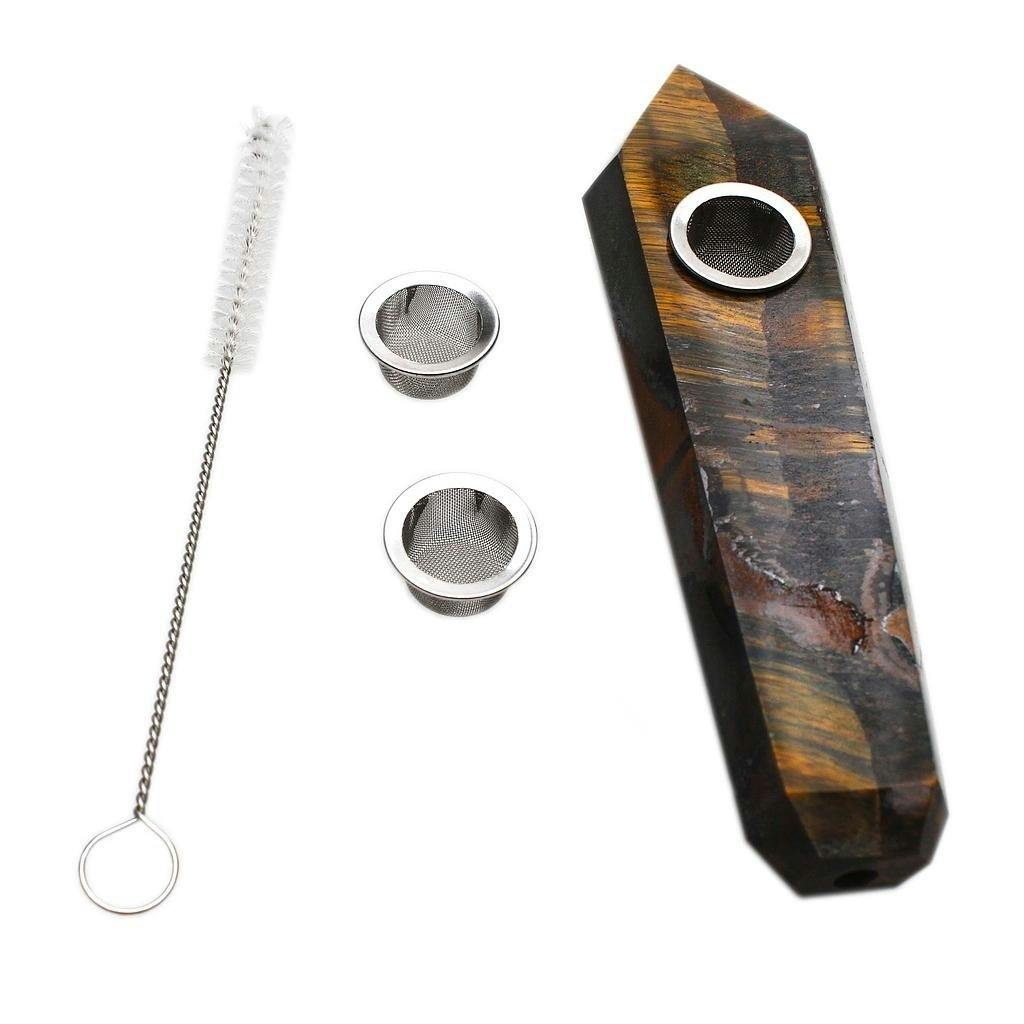 Karma Pipe - Crystal Tiger's Eye