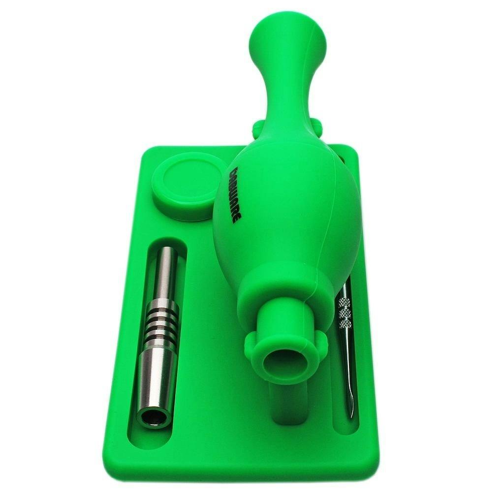 Dabware - Platinum 7" Silicone Nectar Rig - Green