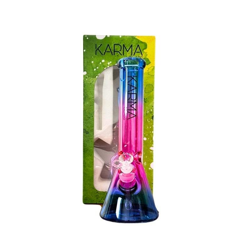 Karma - 14" Glass Bong - Purple/Blue