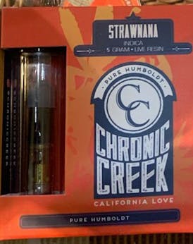 Chronic Creek Strawnana .5g Live Resin Cart