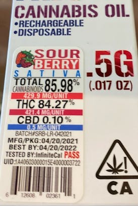 Flav - Live Resin Pod - Sour Berry - 0.5G