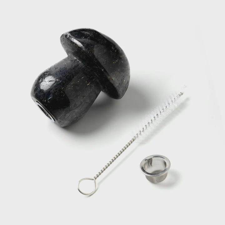 Astral Project Gemstone Shroom Pipe - Astrophyllite