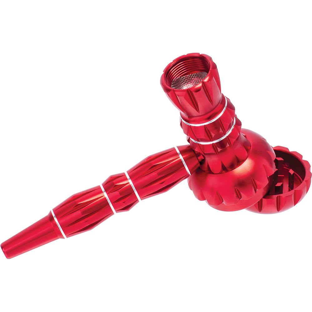 Red Metal Pipe w/Grinder
