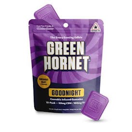 Green Hornet Goodnight Grape 100mg Gummies