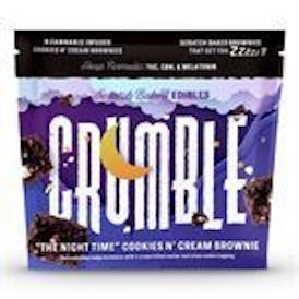 Crumble Nighttime Cookies n Cream 100mg Brownies