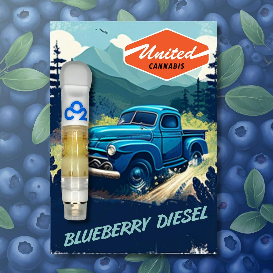 1g CO2 Cart | Blueberry Diesel cannabis product