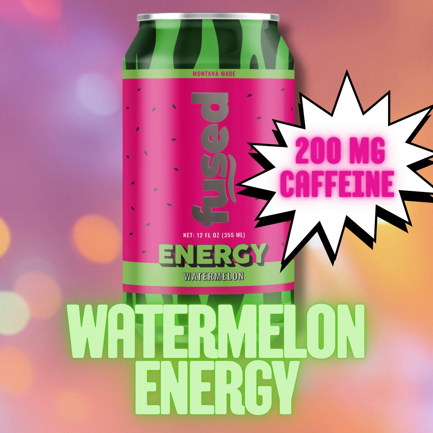 Beverage (12oz) | Watermelon Energy Drink
