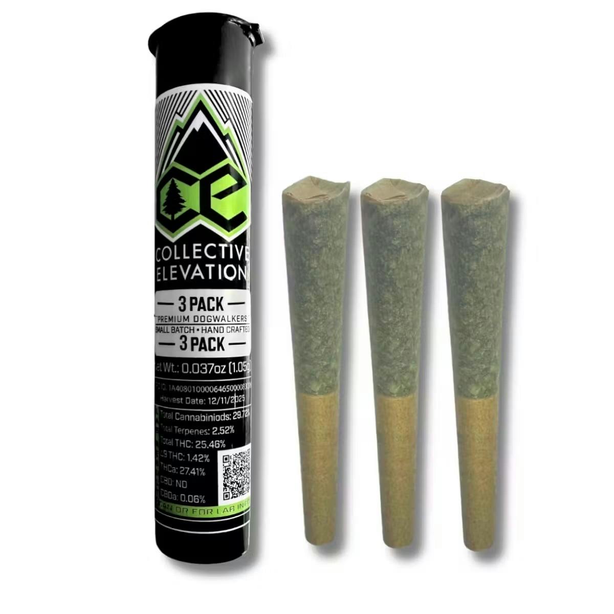 Prerolls (3 Pack) | Dogwalkers (0.35g) | Sour Don