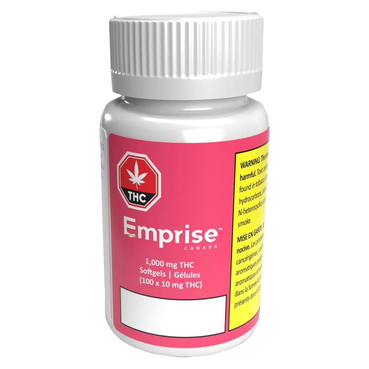 Emprise Canada - 1,000 mg Softgels - 100x10mg THC