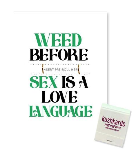 KushKards | Weed Before Sex Greeting Pre-Roll Card | Greeting Cards at Valley Greens