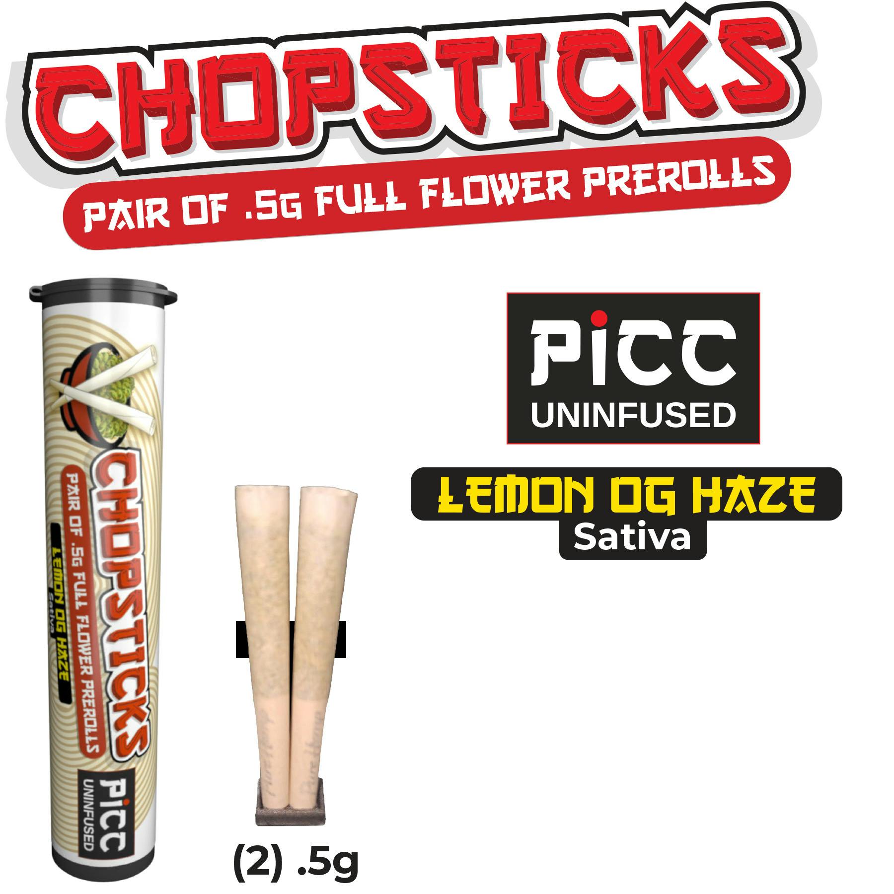 Chopsticks | Lemon OG Haze | Pre-Roll 2pk | Sativa