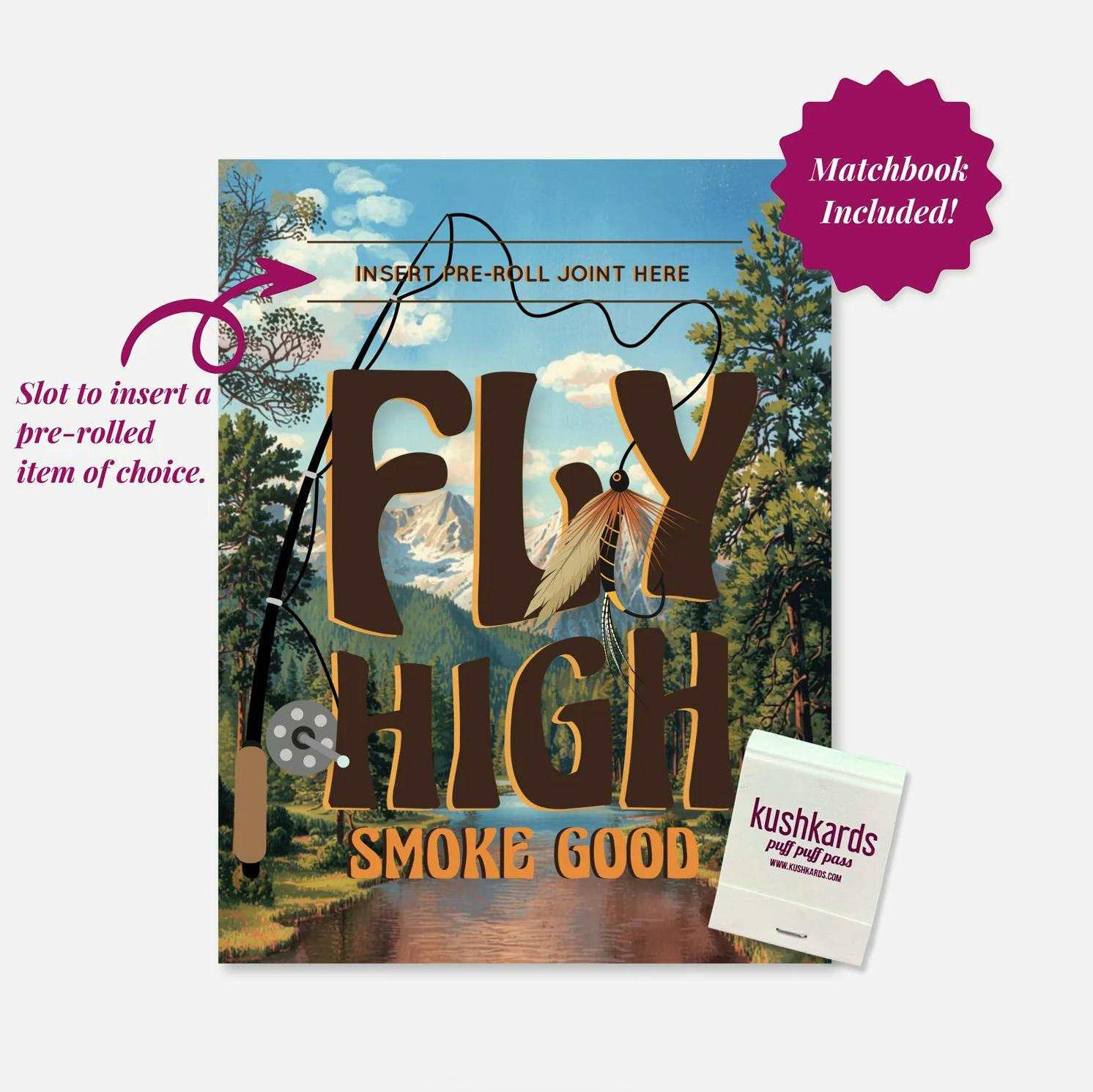 KushKards | Fly High Smoke Good Pre-Roll Card | Greeting Cards at Valley Greens