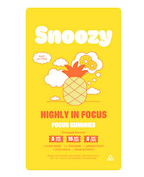 Snoozy | Highly In Focus: Focus Gummies | Pineapple | Edible | 20pk