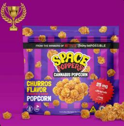 Space Poppers | Churros Flavor | Infused Popcorn 25pk