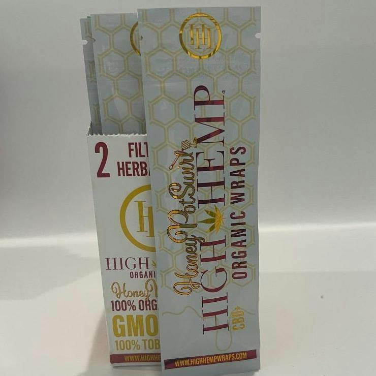 HIGH HEMP HONEY POT SWIRL ORGANIC WRAPS at Stoney Leaf