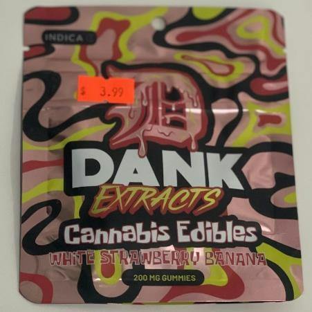 Dank Extracts- White Strawberry Banana 4x 50mg