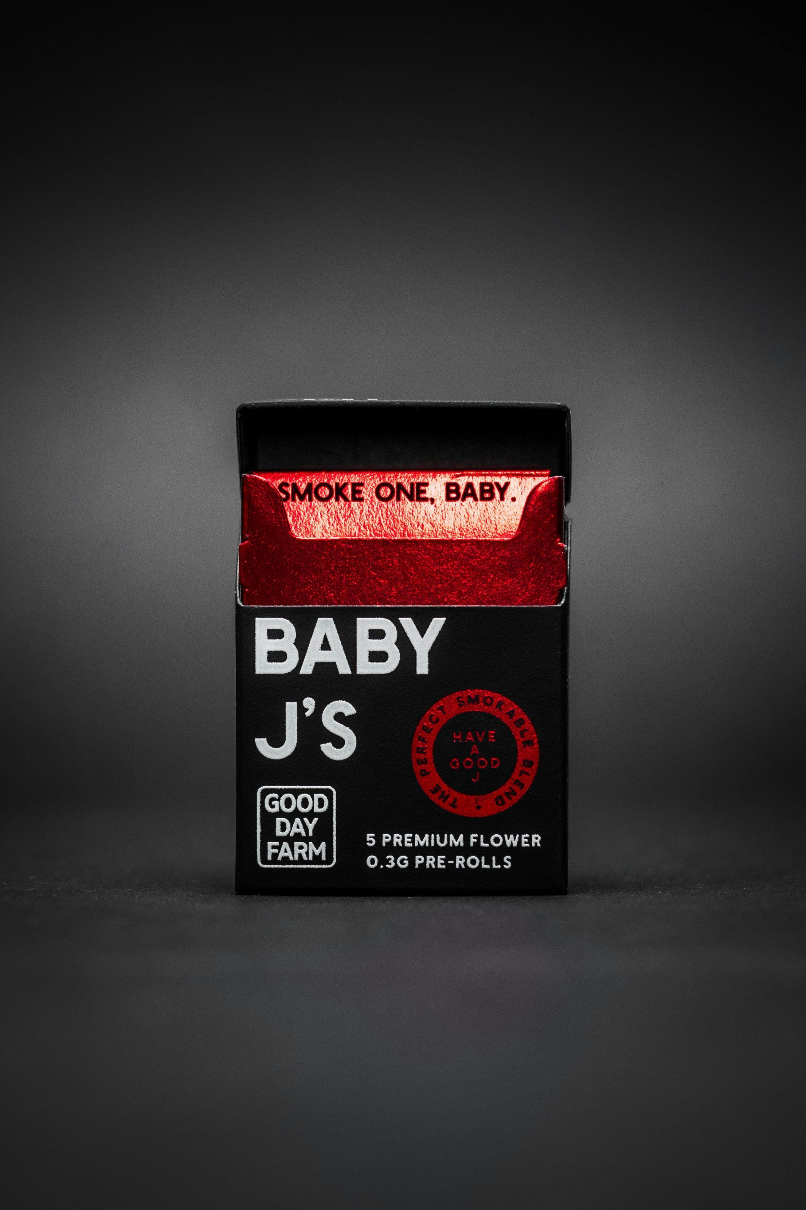 Baby J's | Banana Cream Cake x Jealousy 0.3g 5pk Pre-Rolls at The Highest Care Dispensary