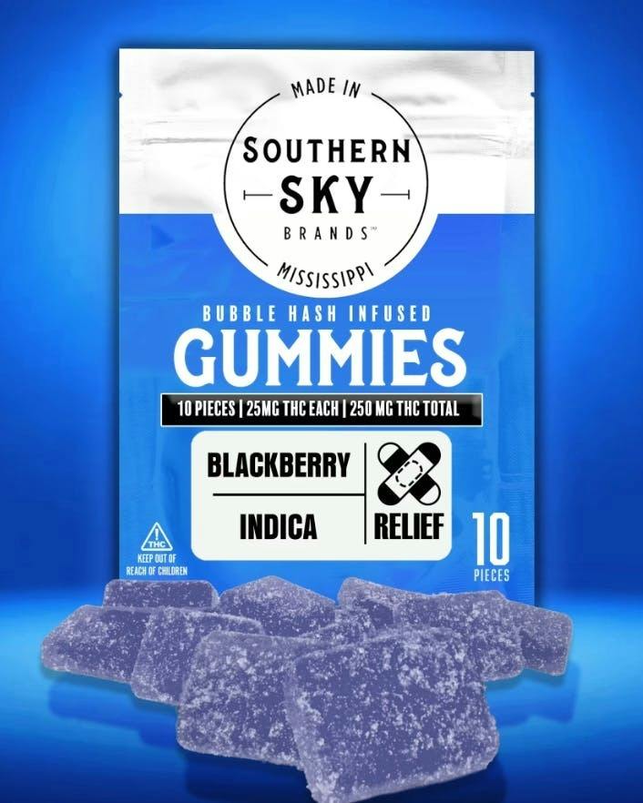 250mg Blackberry Indica Bubble Hash Gummy
