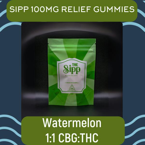 The Sipp | 100mg | Watermelon Relief Gummies