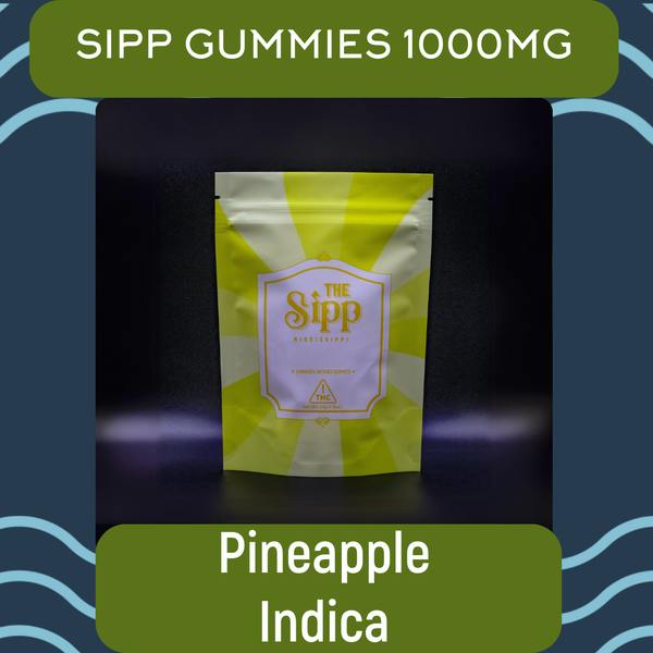 The Sipp | 1000mg Pineapple Indica Gummies