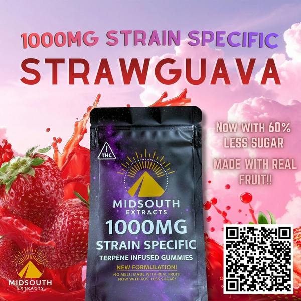 StrawGuava 1000mg Gummies
