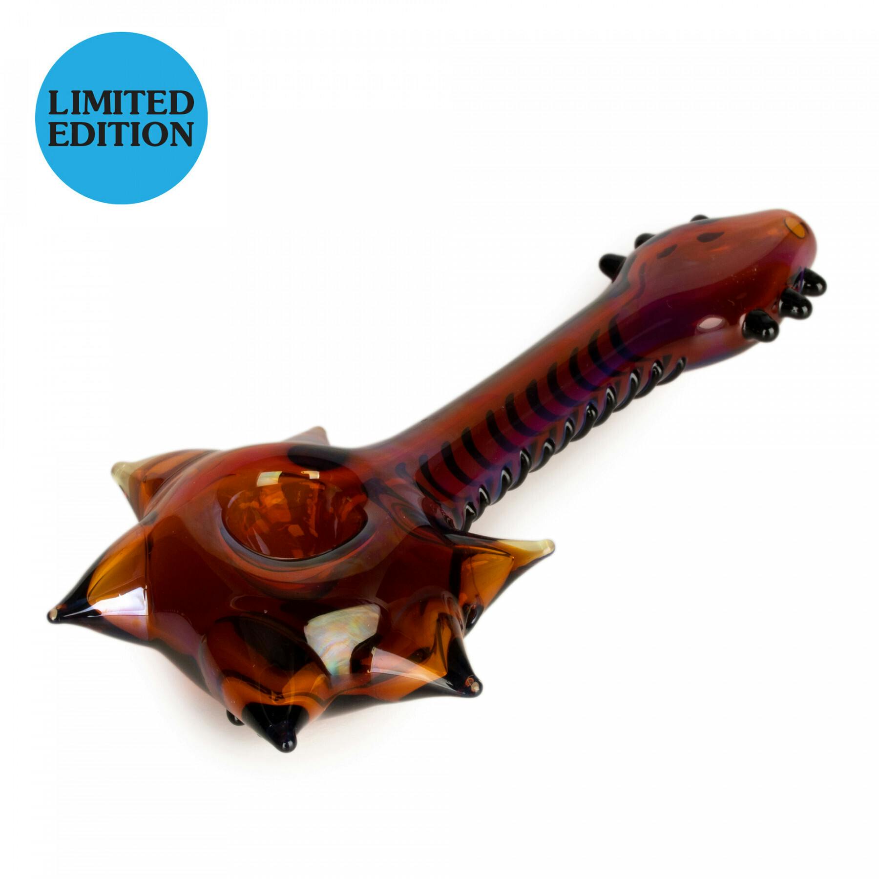 6" Guitar Hand Pipe - Amber