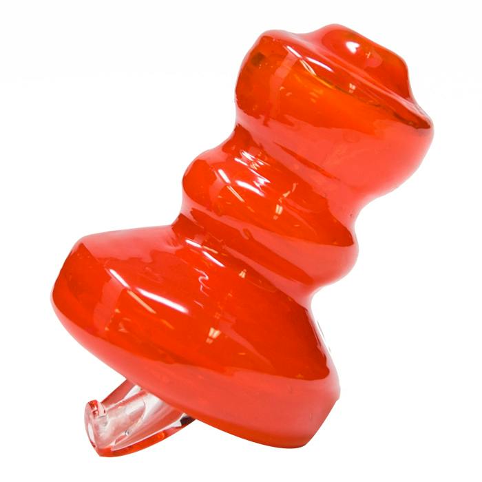 Glass Carb Cap - Red