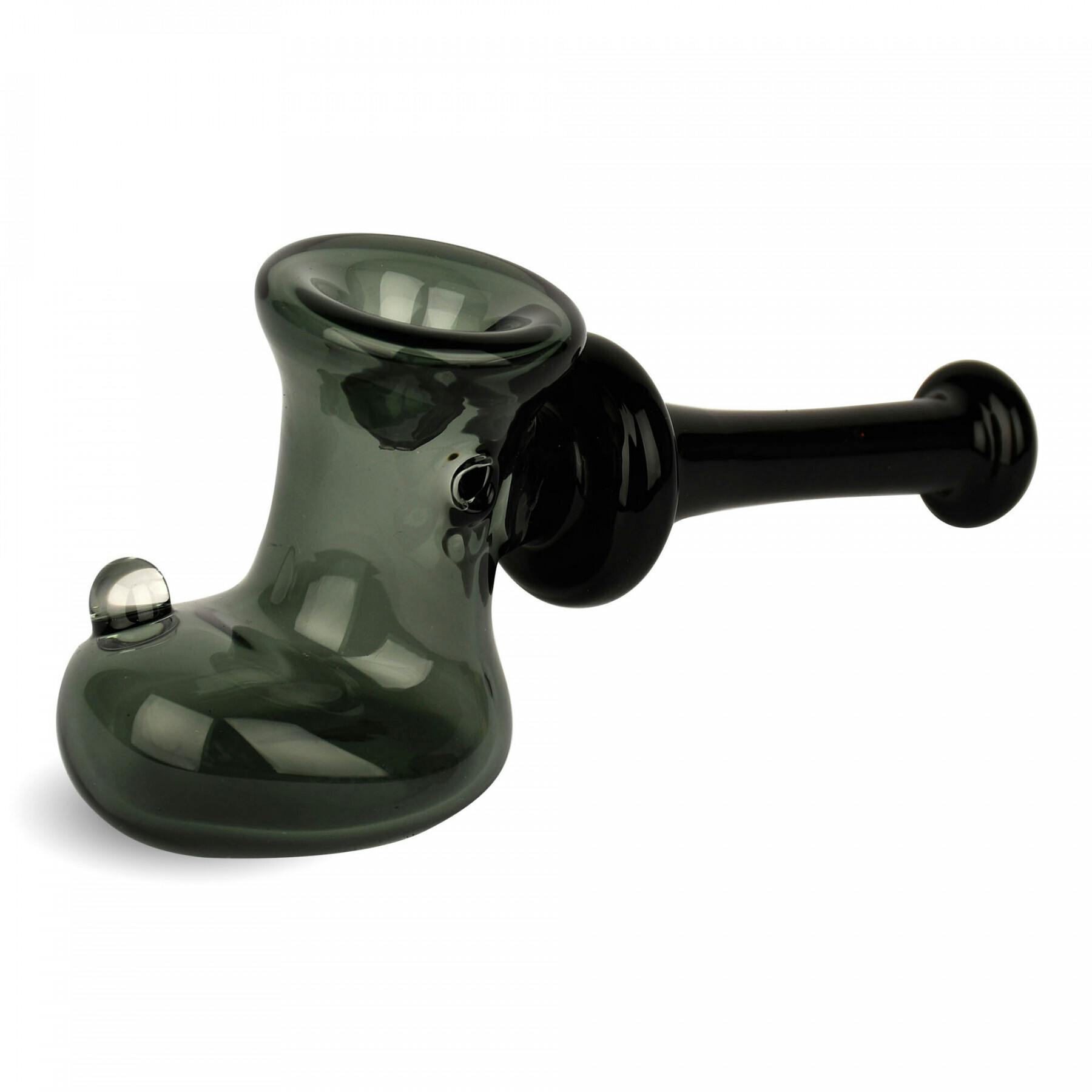 Red Eye Glass - 6.5" Boot Hammer Hand Pipe - Smoke