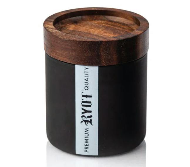 Glass Jar - Black