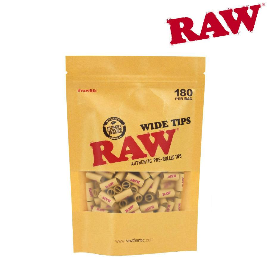 Raw - Pre-Rolled Wide Tips - Bag of 180