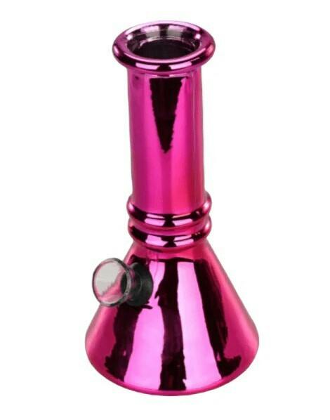6" Glass Beaker Bong - Pink