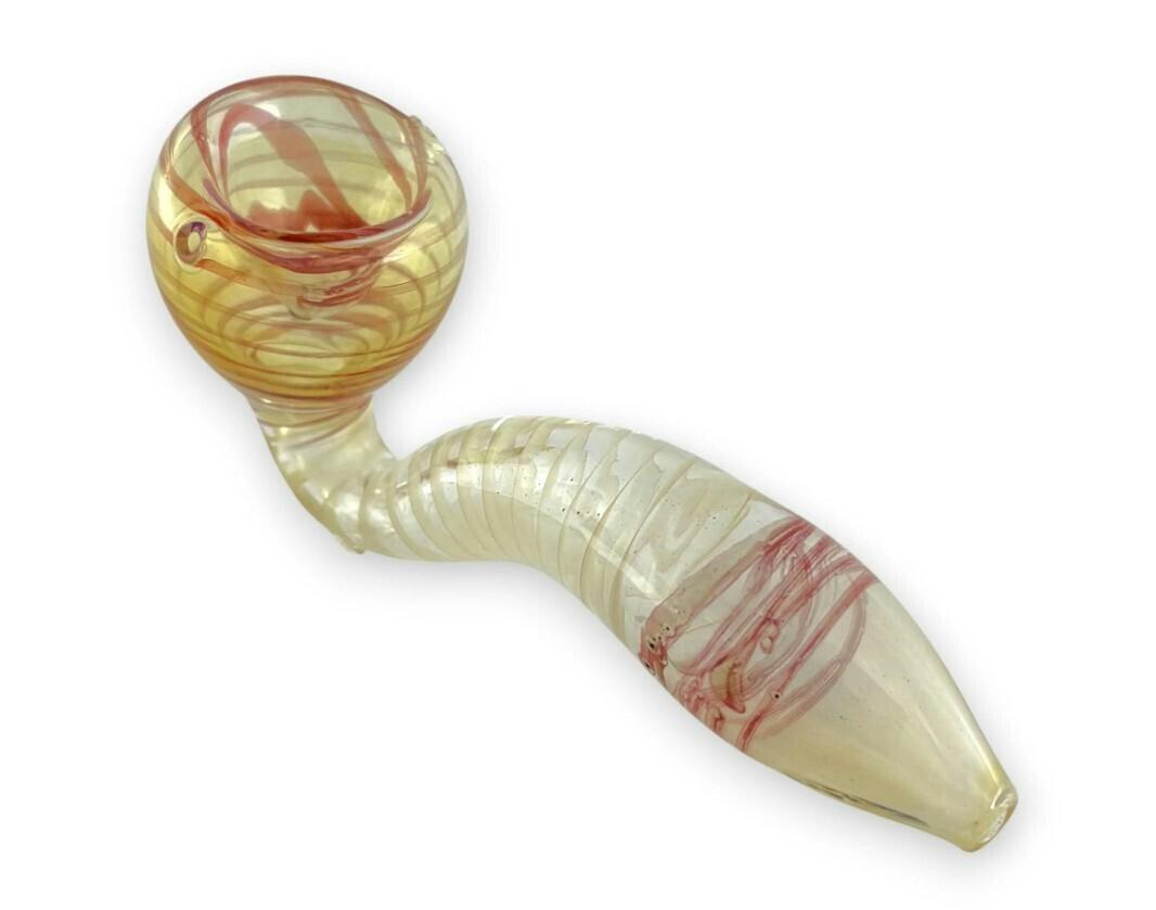 4" Sherlock Glass Pipe - Spiral